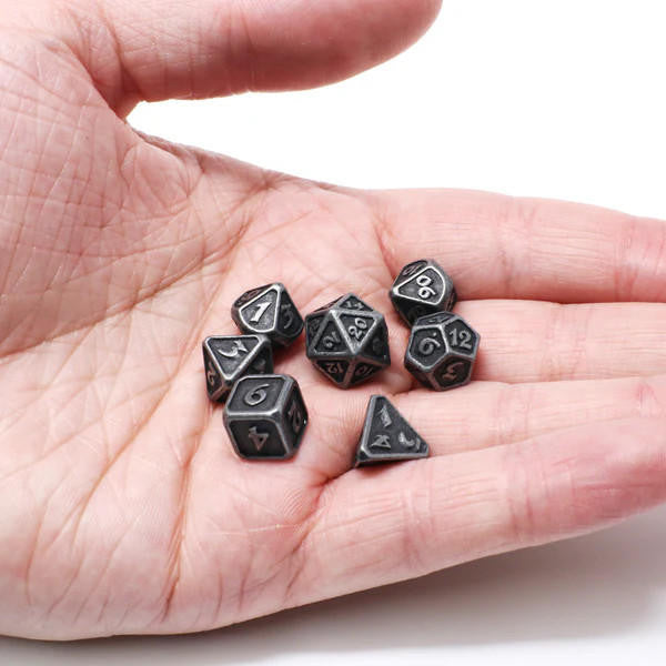 Die Hard Dice Critlings 7pc Mini RPG Set - Dark Iron